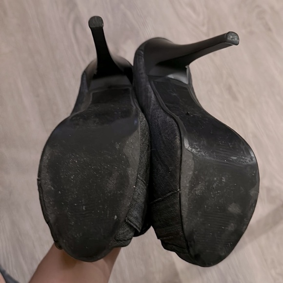 Open toe Paprika size 8 heels grey - Picture 3 of 3